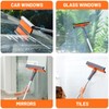eazer Professional Window Squeegee, 2-in-1 Rotatable Squeegee for Window Cleaning