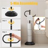 BESy Toilet Paper Holder Free Standing Bathroom Toilet Tissue Holder