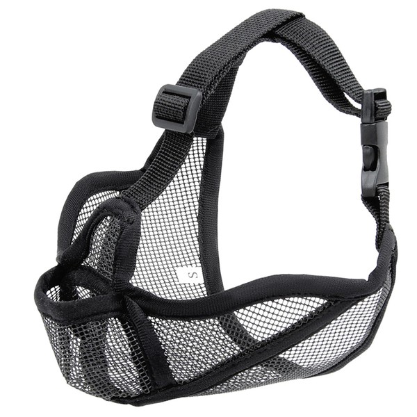 ZIXIANGKEJI 1pc French Bulldog Muzzle Mesh Mask-Stop Dog with Full