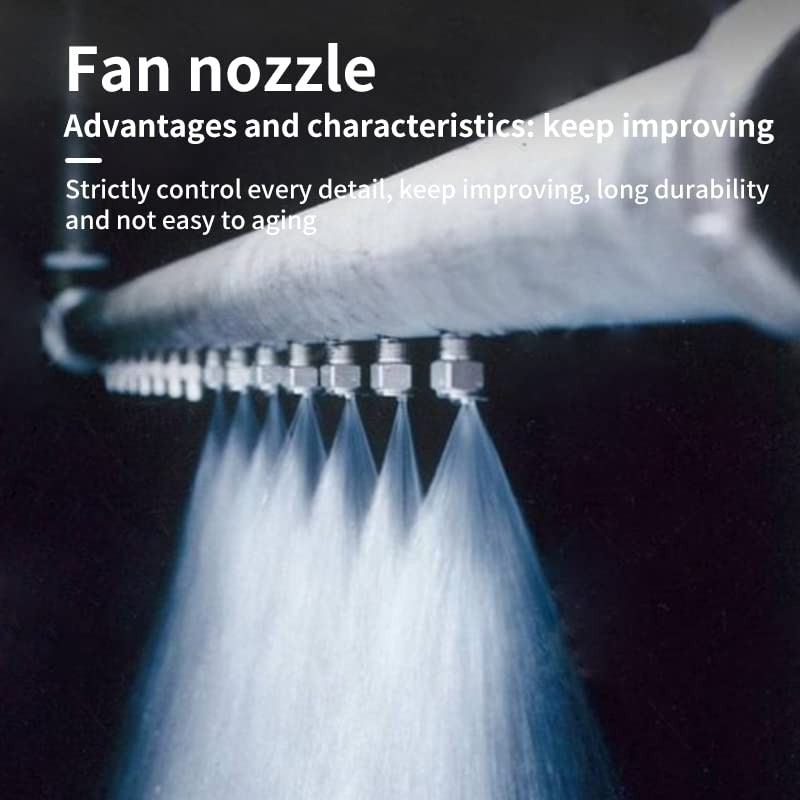 THOUDONER Stainless Steel 1/4BSPT High Pressure Spray Fan Washer Nozzle