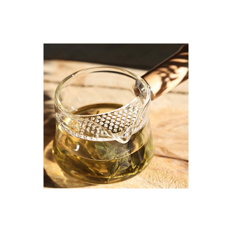 【国内正規品】宜龍 ”樸風”シリーズ 耐熱ガラス片口茶海(250ml) 茶漉し有りタイプ