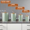 Kitchen Canisters for Countertop Set of 4 with Customizable Chalkboard