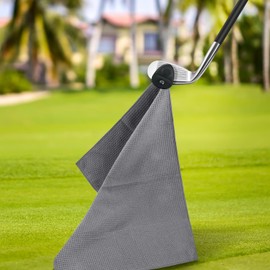 Wsobue Magnetic Golf Towel,2 Pack Golf Towels for Golf Bags with Clip for Men & Women, Golf Towel with Magnet for Strong Hold to Golf Carts or Clubs