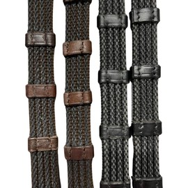 Sure Grip Rubber Rein with 1" Hand Stop - color: Black 55"