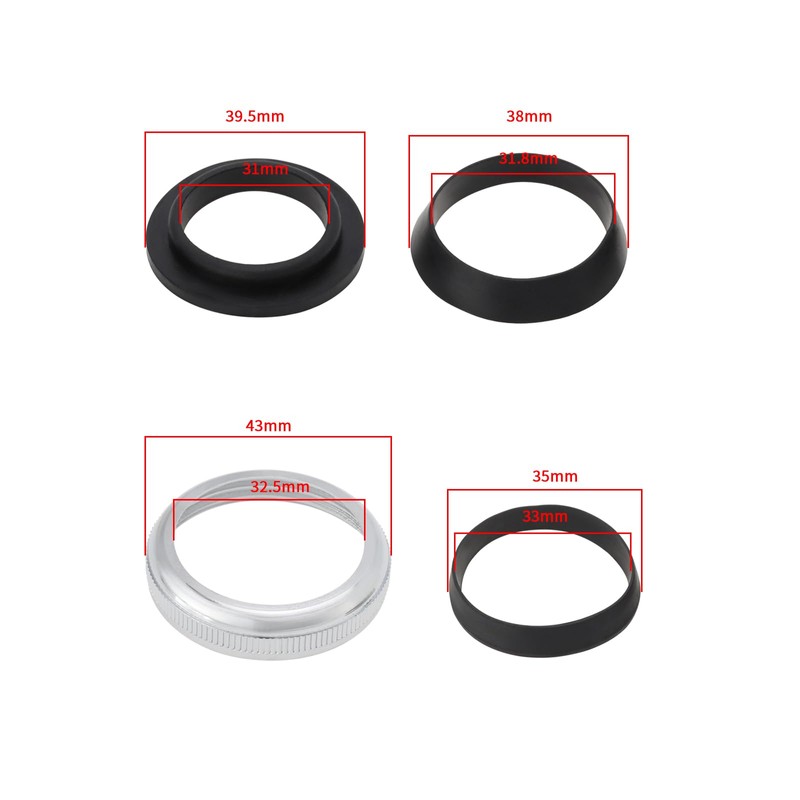 VGOL 2 Sets Rubber Wedge Seal Flat Seal Set with
