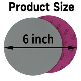 6" Wet Dry Sanding Discs, 30 Sheets 6" (150 mm) Hook and Loop Sanding Paper 3000 Grit Silicon Carbide Hook and Loop Sandpaper for Sanding Grinder Polishing Woodworking