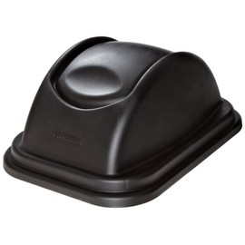 Rubbermaid Commercial Untouchable Trash Can Lid, Black, FG306700BLA