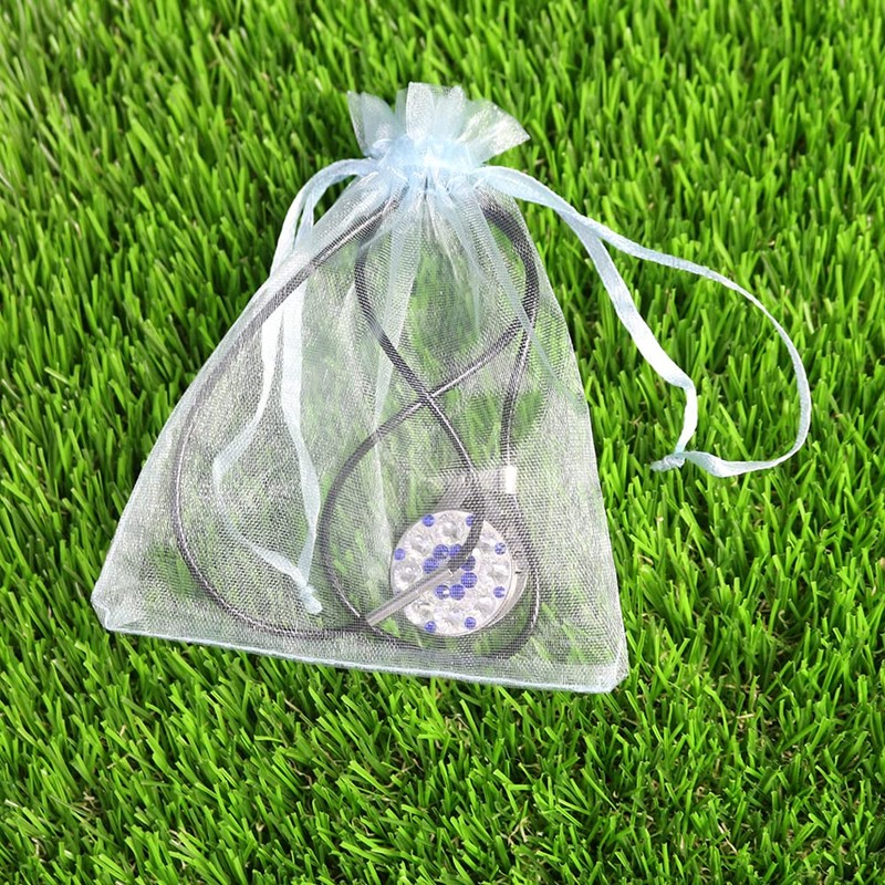 Myartte Crystal Golf Balll Markers with Golf Necklace for Lady