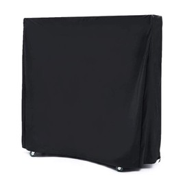 BEILLER Table Tennis Cover, Outdoor & Indoor Heavy Duty Waterproof Ping Pong Table Dust Cover (65'' x 28'' x 73'') Black, Premium 420D Oxford Fabric for All Weather Protection