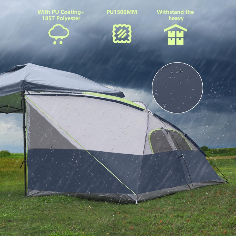 UNP Camping Cube | Pop Up Canopy Side Tent for