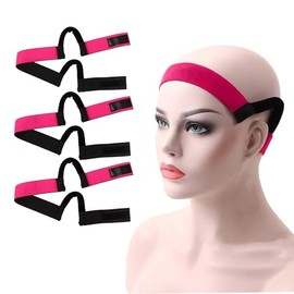 3 Bandas de Peluca Fundentes Sin Dolor para Frontal de Encaje, Banda de Cabello Fundente Sin Orejas con Colgador de Oreja, Banda Fundente para Bordes 