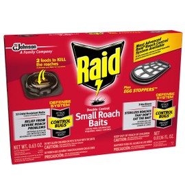 Raid Double Control Small Roach Baits Plus Egg Stopper 12 Count (Pack of 1)