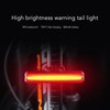 Bike Taillight USB Rechargeable IPX5 Waterproof Warning Function Lightweight Adjustable