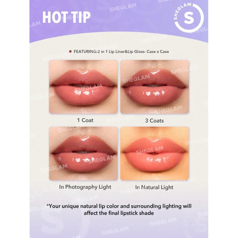 Sheglam Lip Rules Lápiz Y Gloss Labial - Golden Rule