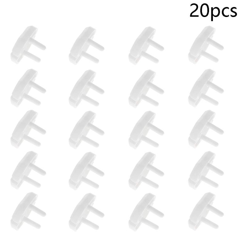 Fielect 20Pcs Outlet Plugs Covers EU Outlet Covers Childproof Plug