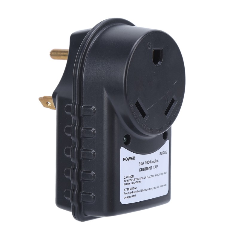 RV Surge Protector 30A Male to 30A Female Adapter 1050J