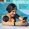 Long Hair Swim Cap for Women Men with 3D Ear