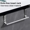 ZHQZZPH Over The Cabinet Towel Holder - 2 Pack Stainless