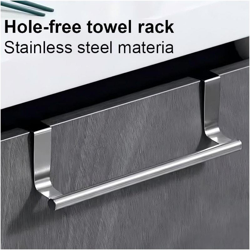 ZHQZZPH Over The Cabinet Towel Holder - 2 Pack Stainless