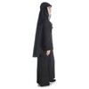 HEMAD Medieval Veil Bird Cotton White Black Garment LARP, black