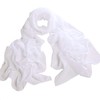 Fashionable Solid Color Chiffon Scarf - White