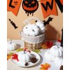 4 Inch Small White Pumpkins for Decorating - 8PCS Small