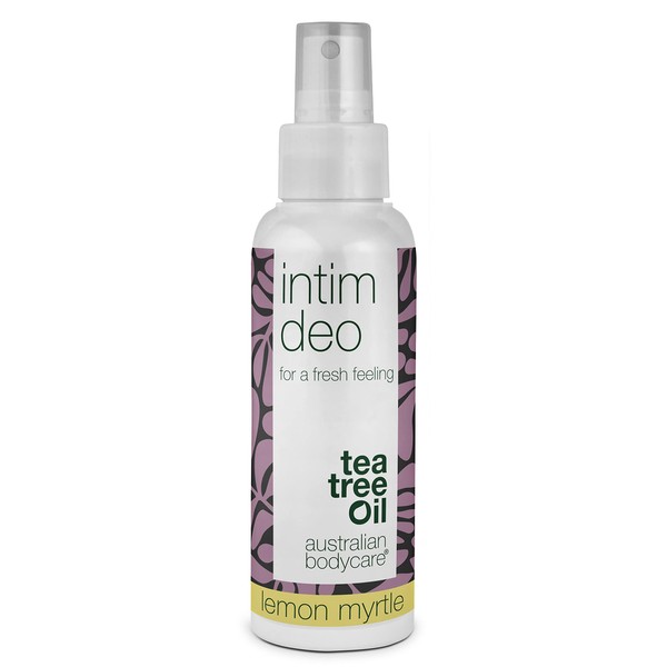 Intimate Deodorant Odour Block | Tea Tree Oil + Lemon Myrtle | 100% Vegan Intimate Deodorant Against Unpleasant Odour and Irritation in The Intimate Area, 100 ml