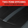 Motor Trend Gray Cloth Car Seat Covers for Front Seats