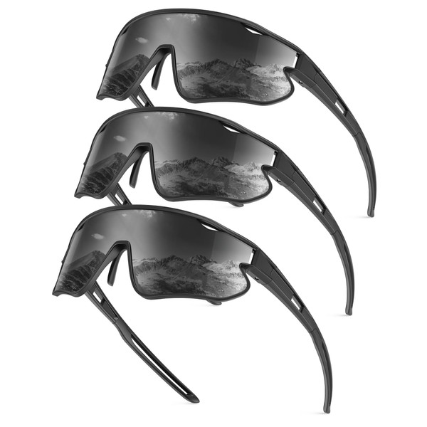 KALIYADI Polarized-Sunglasses Men Polarized Cycling-Sunglasses: Sports Sun Glasses for Running
