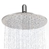 AULEEND 8 Inch Round Rain Shower head, High Flow Stainless