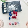 Independence Day Star Press on Nails Red Blue Fake Nails