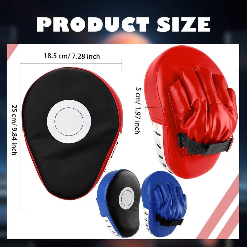 2 Pairs Boxing Mitts Boxing Curved Focus Punching Mitts Kickboxing