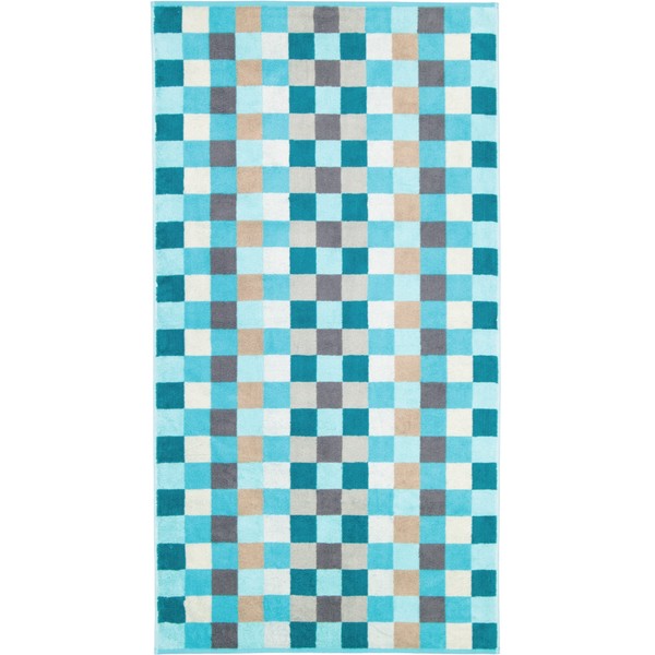 Cawö Home Handtücher Unique Karo 942 türkis - 44 Duschtuch
