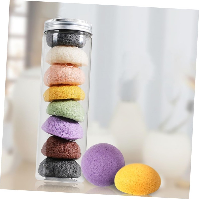 Mikinona Skincare Facial Sponges 8 Pack Natural Sponges for Deep