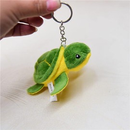 Rosojodg Green Turtle Stuffed Keyring, Mini Sea Turtle Plush Key Chain, Turtle Charming, Cute, Stuffed Toy, Party Decorations for Birthday