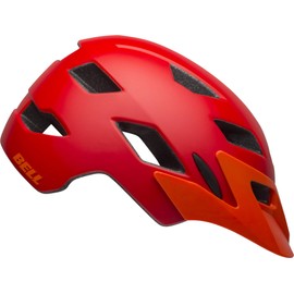 Bell Unisex Jugend Sidetrack Youth Fahrradhelme, Matte Red/Orange, Einheitsgröße