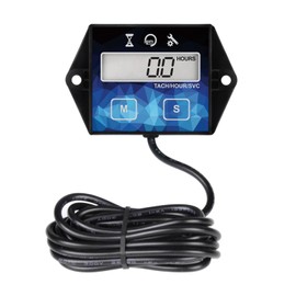 RileyFine Small Engine Tachometer, Digital Hour Meter, RPM Gauge Meter for Lawn Mower Car Tractor Generator Boat Scooter Motorcycle Air Compressor Pressure Washer Snowblower Marine