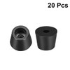 sourcing map Rubber Feet Buffers Pads D15x12xH12mm Black 20pcs
