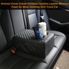 MAIKER Universal Car Rear Seat Armrest 2 Row Console Box