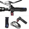 Alomejor E-Bike Throttle Grip 3-Speed Throttle Grip with Cable Universal