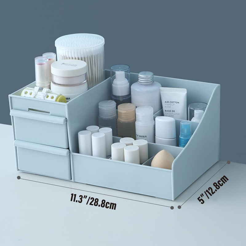 Cosmetic Makeup Organizer with Drawers Bathroom Skincare Storage Box Holder