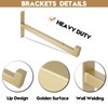 AddGrace 4 Pcs Heavy Duty Shelf Brackets Metal Gold Shelf