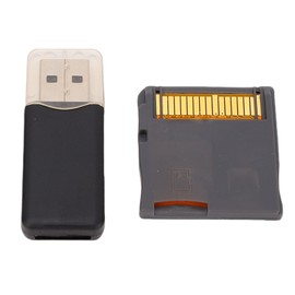 Tangxi 2025 R4 Video Games Memory Card, Game Flashcard Adapter with Reader for DS DSL DSi DSi XL 2DS 3DS 3DSXL NEW 3DS 3DSXL 2DSXL (Silver)