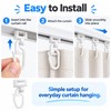 Curtain Track Gliders for Curtain Rails – 20PCS Plastic Hooks