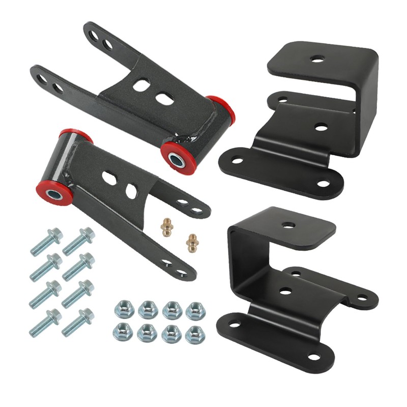 2"-4" Drop Shackles Hangers Lowering Kit Replacement for Ram 2500