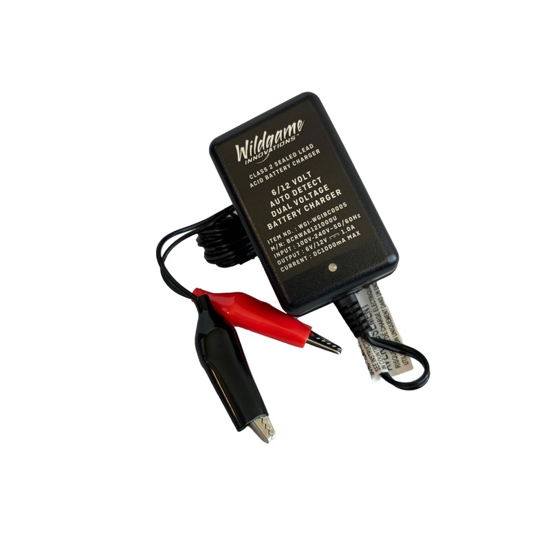 WILDGAME INNOVATIONS 6V/12V eDRENALINE Battery Charger Long-Lasting Powerful Feeder Battery