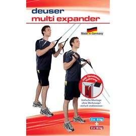 Deuser Fitness Multi-Expander, Blue and Red, One Size