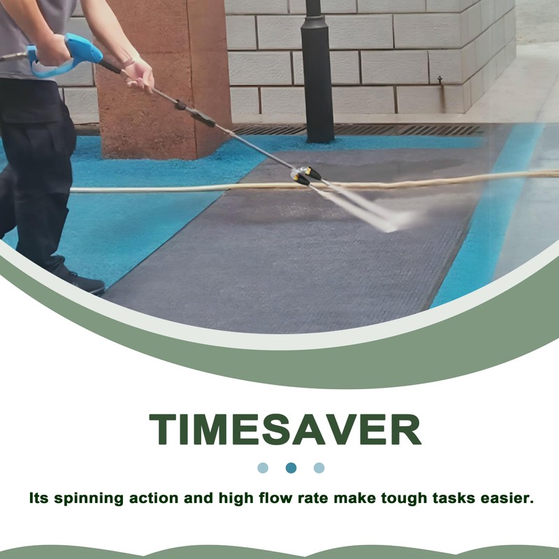Raincovo Dual Turbo Nozzle Pressure Washer, 2.0mm Orifice Twin Turbo