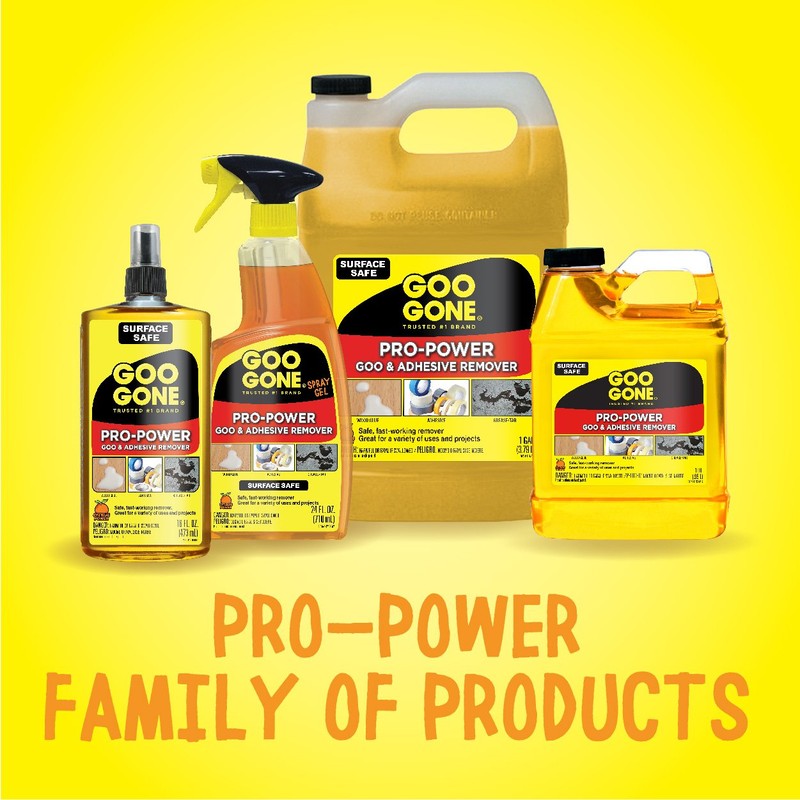 Goo Gone Pro Power Adhesive Remover - 8 Ounce -