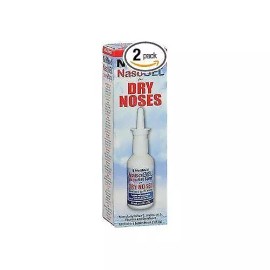 NeilMed Nasogel for Dry Noses Drip-Free Moisturizing Gel Spray 1 Fl Oz Pack of 2